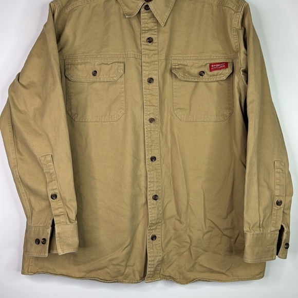 Stormy Kromer Long Sleeve Button Up Shirt Size Large - Picture 3 of 8